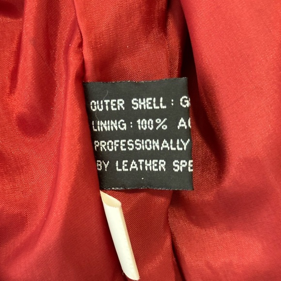 Vintage Red Leather Jacket | Size S - Picture 4 of 5